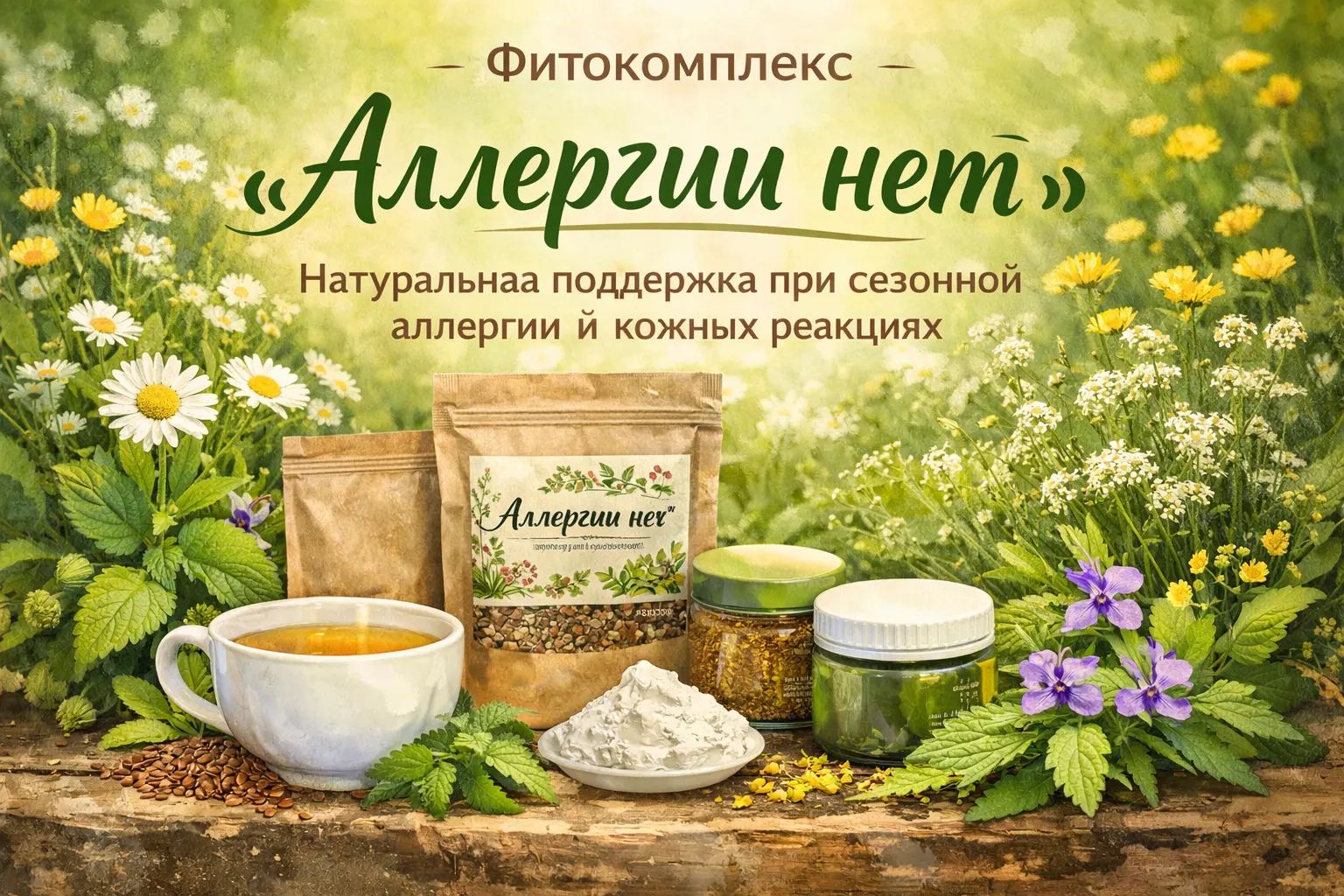 Фитокомплекс «Аллергии нет» — натуральная поддержка при сезонной аллергии и кожных реакциях