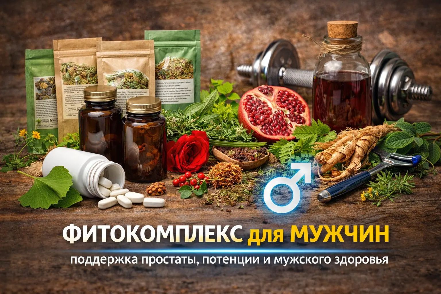 Фитокомплекс для мужчин — поддержка простаты, потенции и мужского здоровья