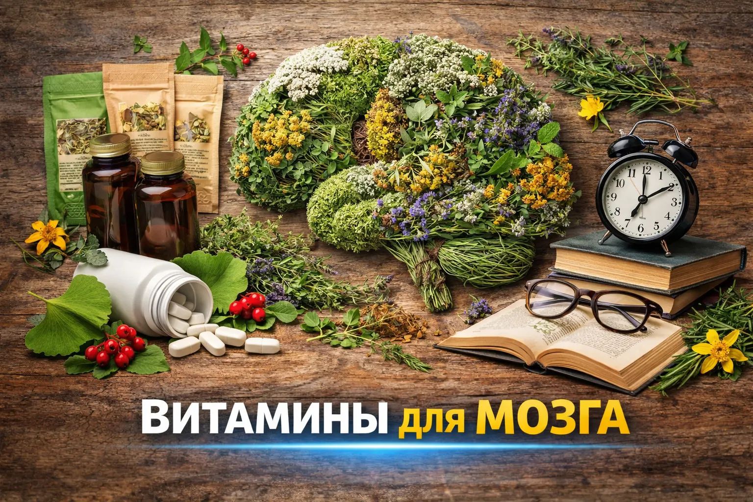 Комплекс витаминов для мозга — улучшение памяти, кровообращения и работы нервной системы
