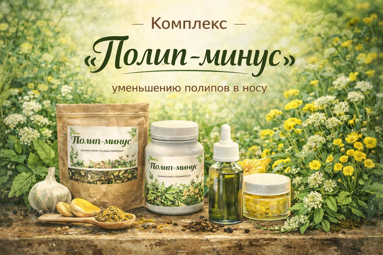 Фитокомплекс «Полип-минус» — натуральная поддержка при полипах, папилломах и новообразованиях