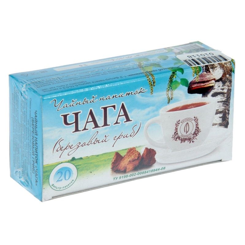 Чага (березовый гриб), ф/п 2г*20 шт.